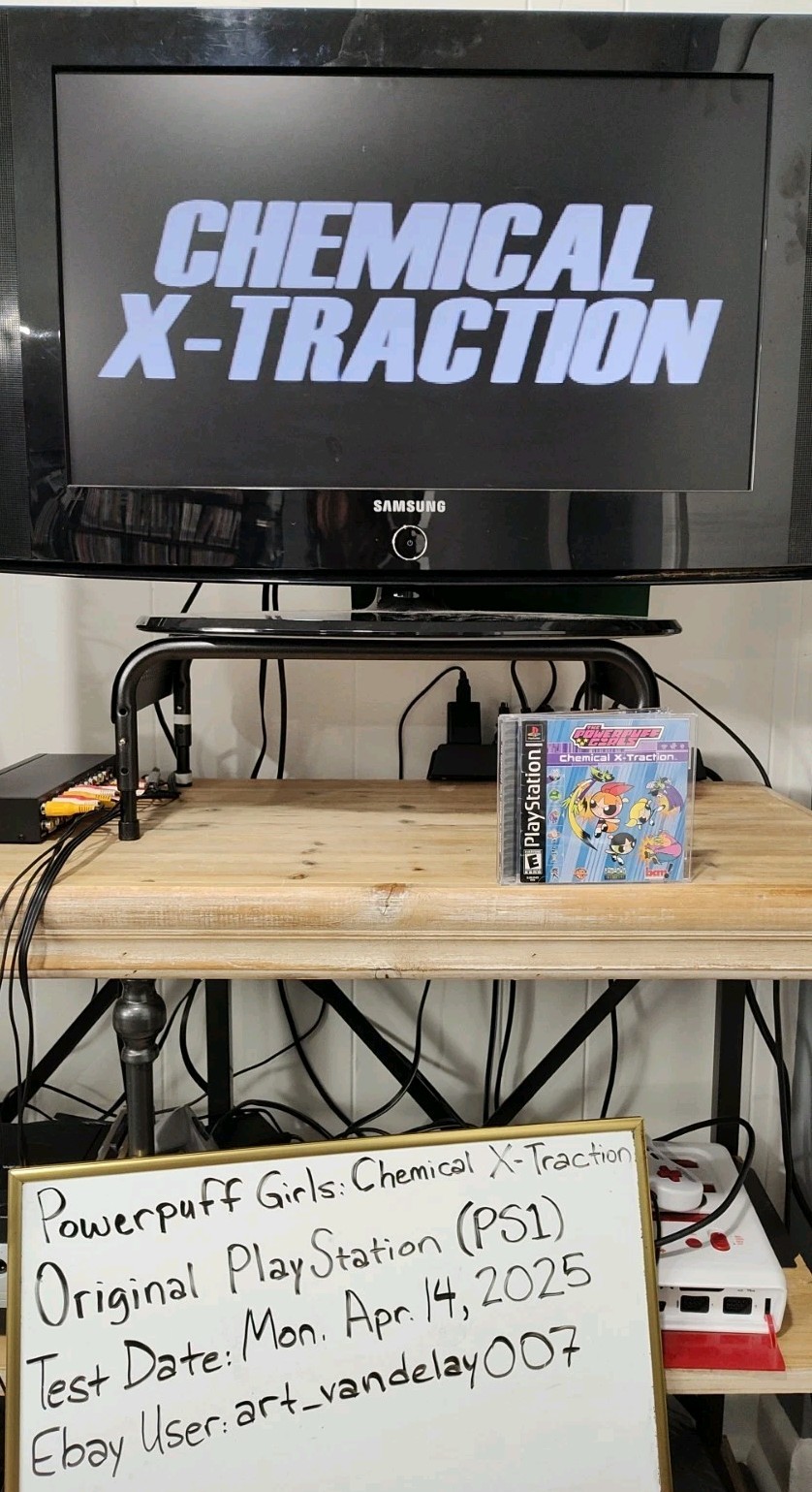 The Powerpuff Girls: Chemical X-Traction (PS1, 2001) CIB VGC Black Label Tested!