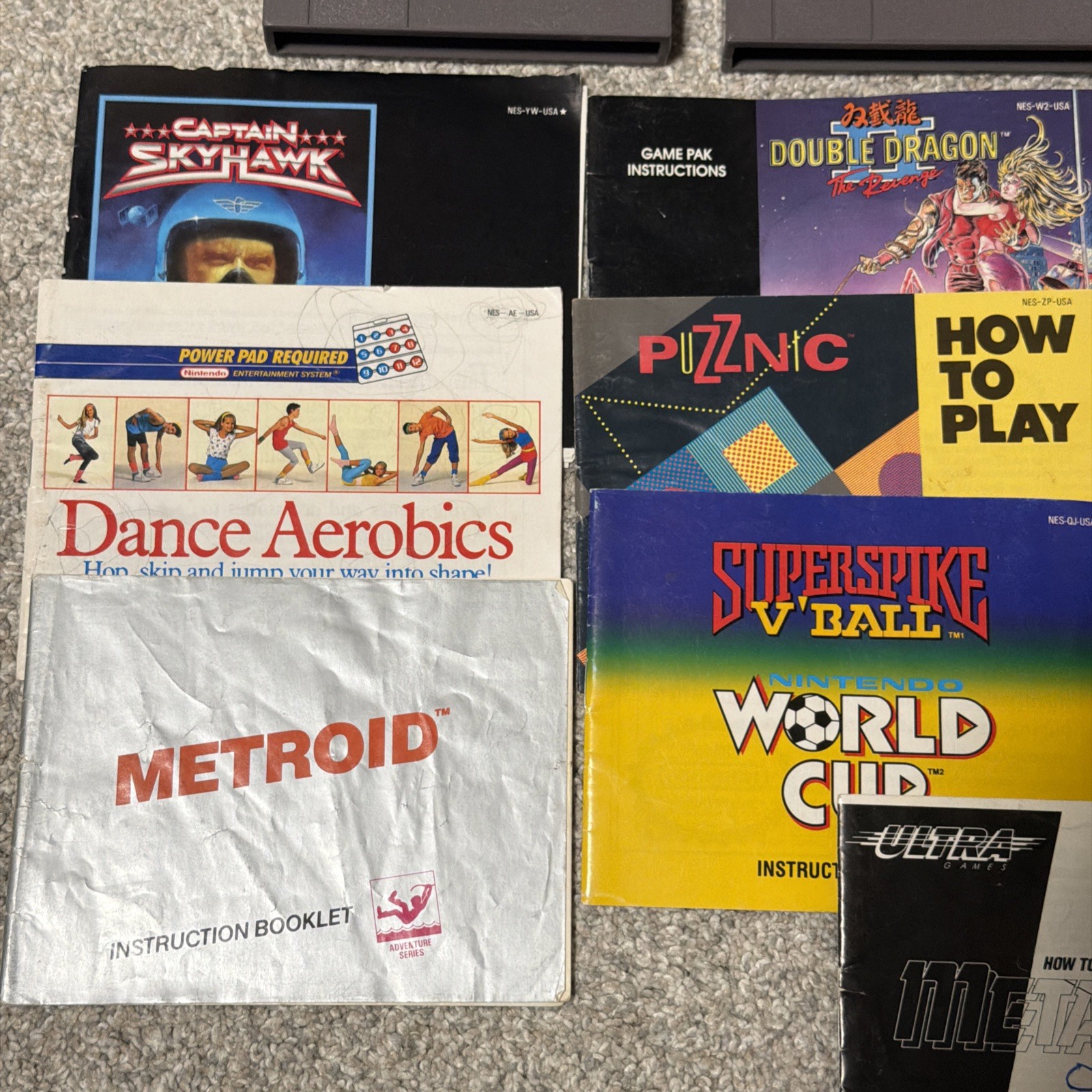 Nintendo NES Game Lot of 17 All w/ Manuals – Metroid Ducktales Metal Gear