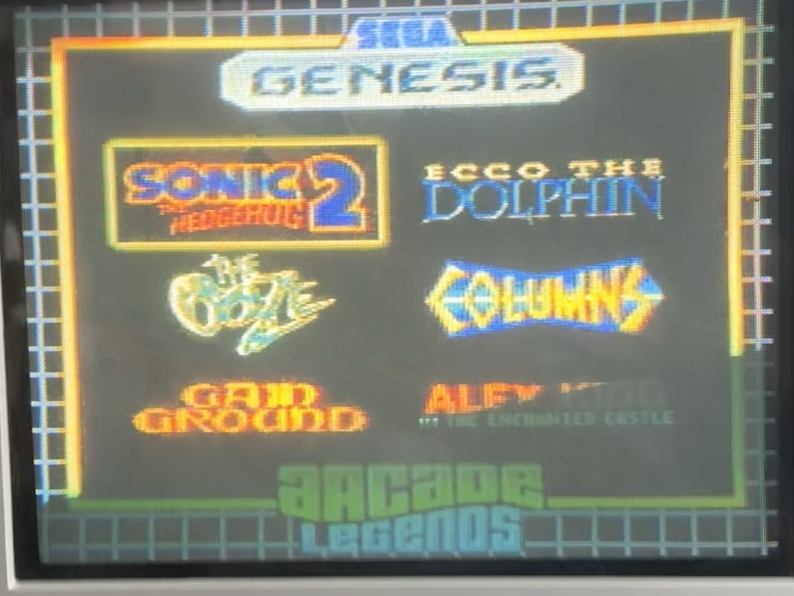 Radica Sega Genesis 16-BIT Red Power Plug & Play 6-in-1 Game System TESTED
