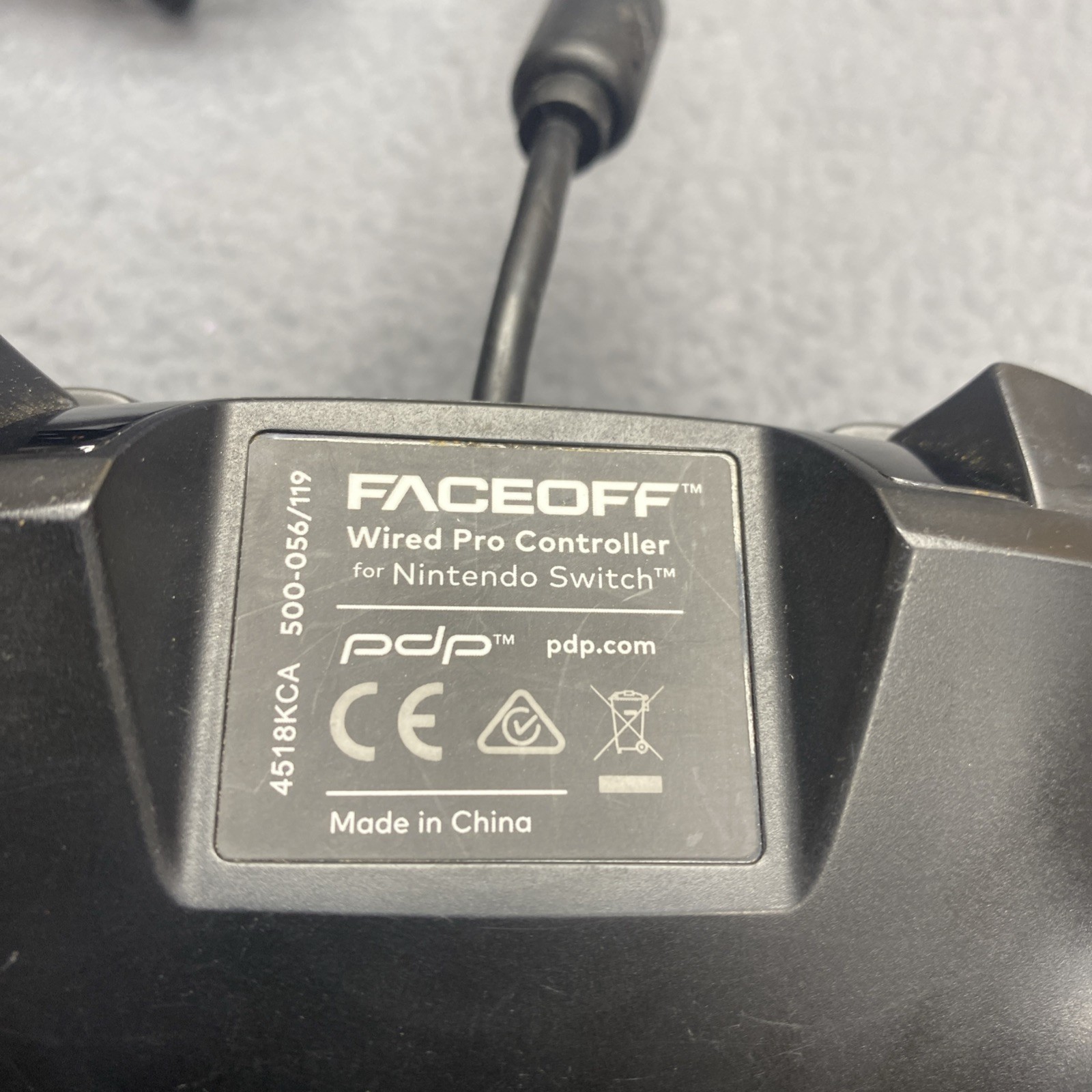 PDP Gaming Faceoff Deluxe+ Wired Switch Pro Controller – Black Camo Design
