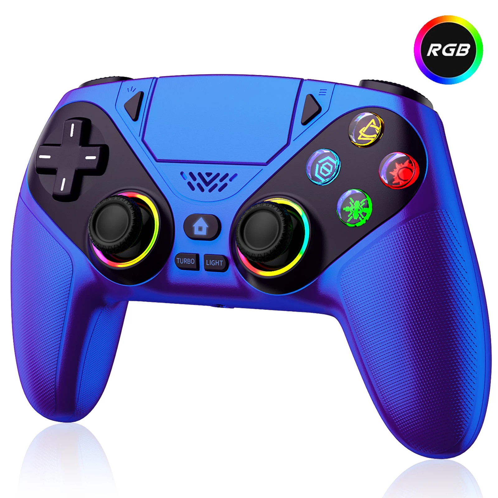 Wireless Gamepad Hall Effect Trigger RGB Turbo Vibration Programmable Button Joy
