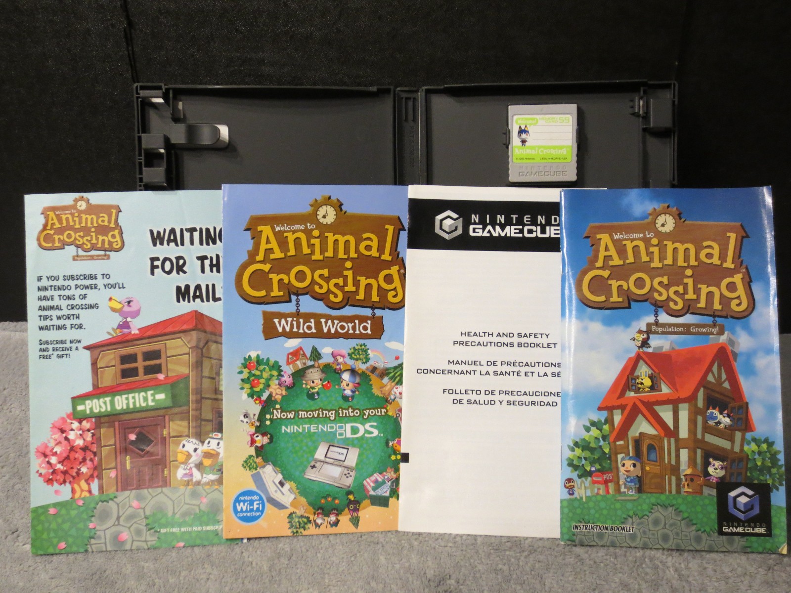 Animal Crossing GameCube Case, Insert, Manual & Memory Card Only – No Game