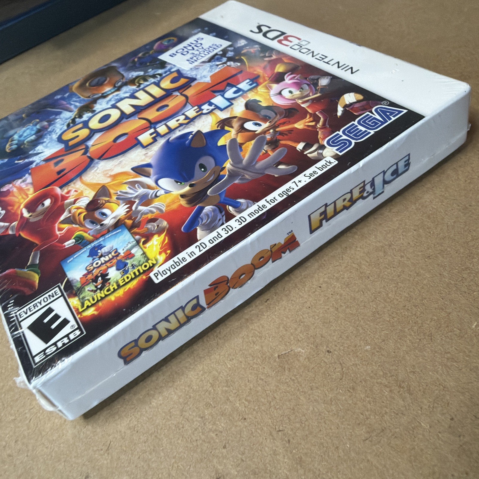 Sonic Boom Fire and Ice – Launch Edition – With Bonus DVD – 3DS NEW In Box