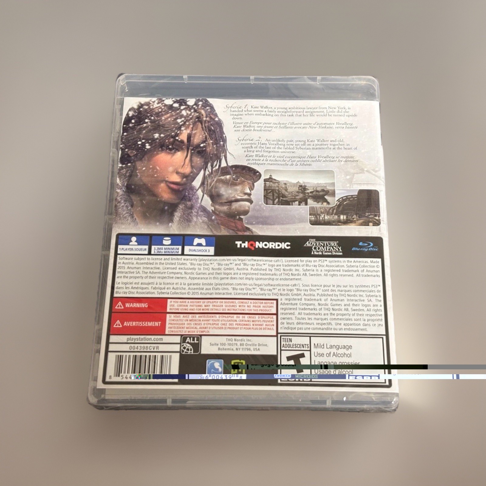 Syberia: Complete Collection Sony PlayStation 3 PS3 THQ Nordic SEALED NEW ✅