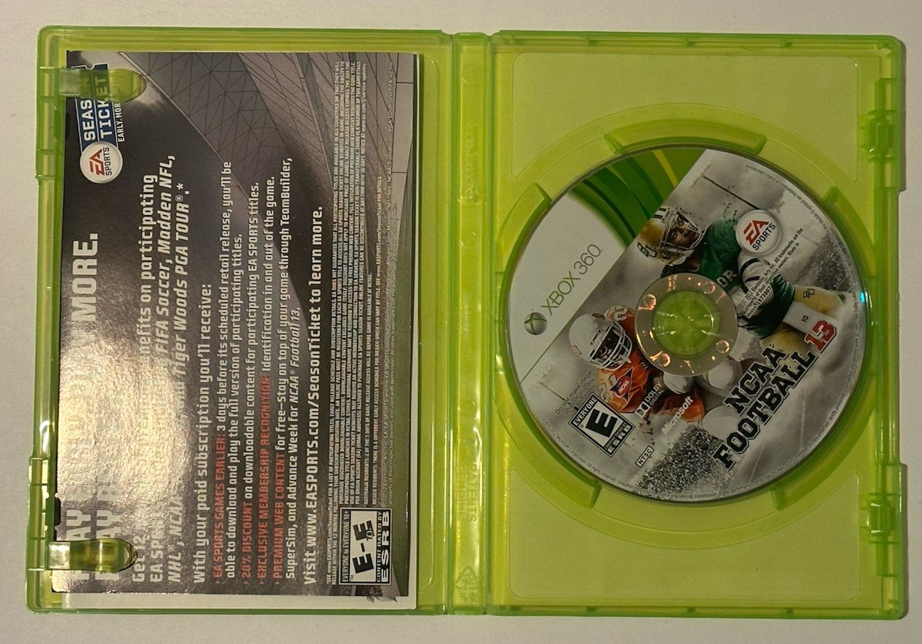 NCAA Football 13 (Microsoft Xbox 360, 2012)