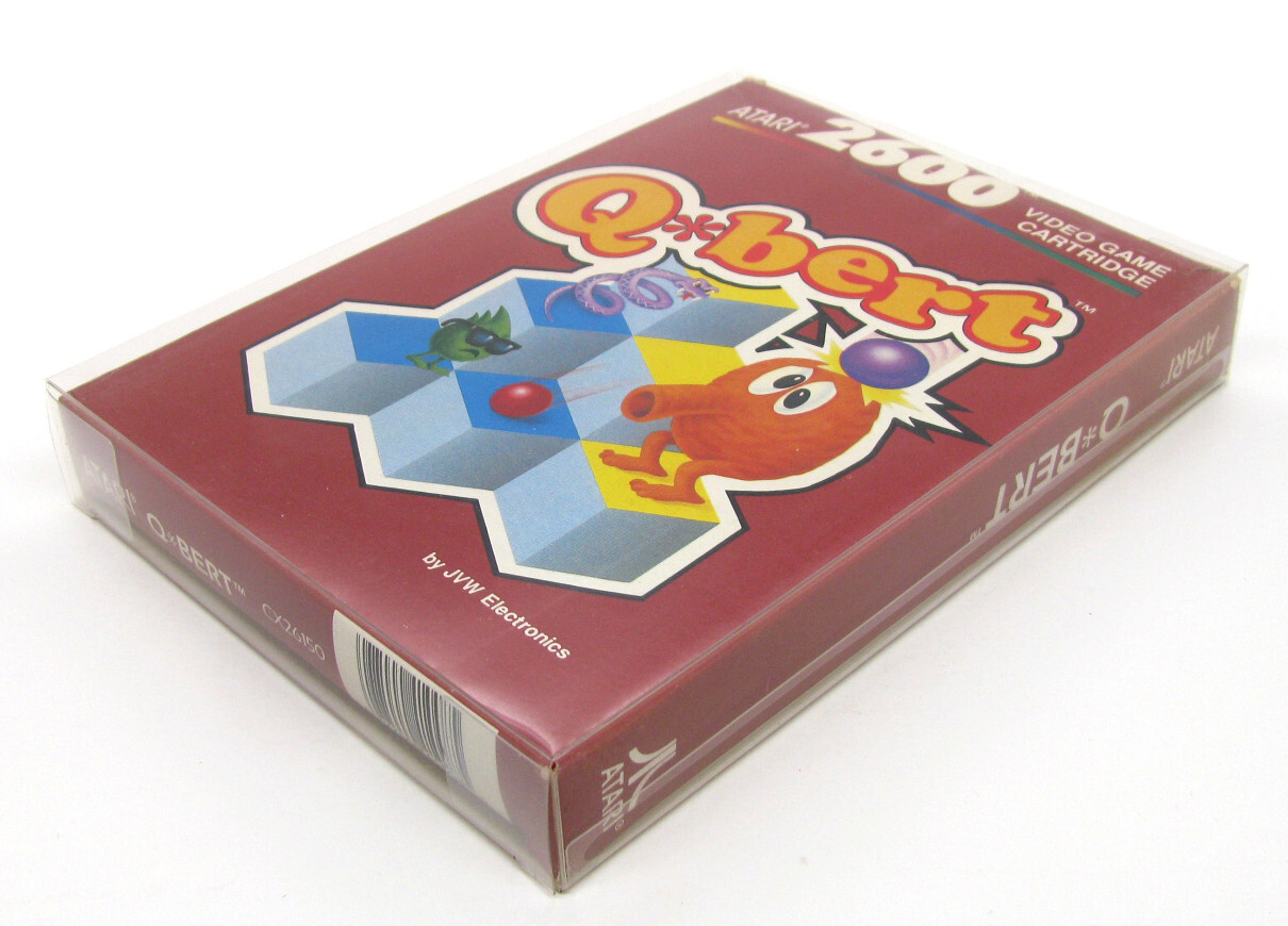 25X CLEAR PLASTIC PROTECTIVE BOX SLEEVE FOR STANDARD ATARI 2600 GAMES (SIZE A)