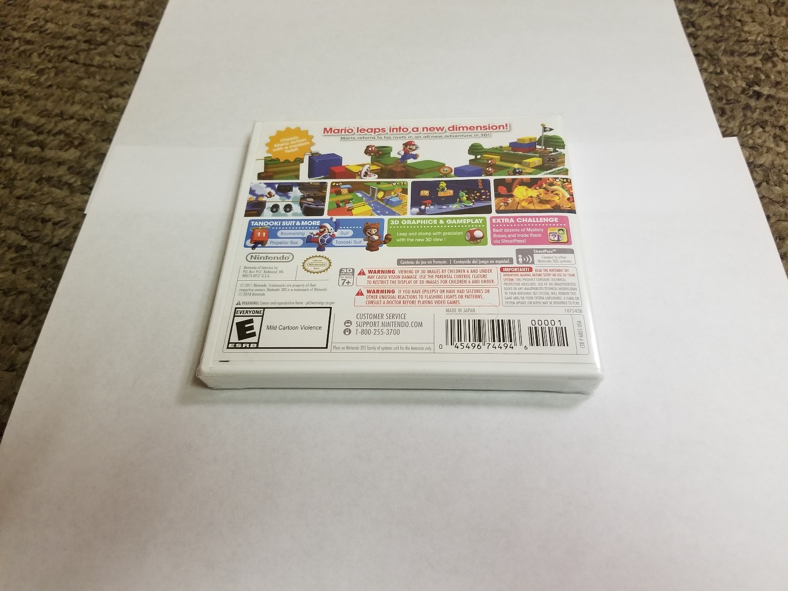 Super Mario 3D Land Nintendo Selects (Nintendo 3DS, 2018) new