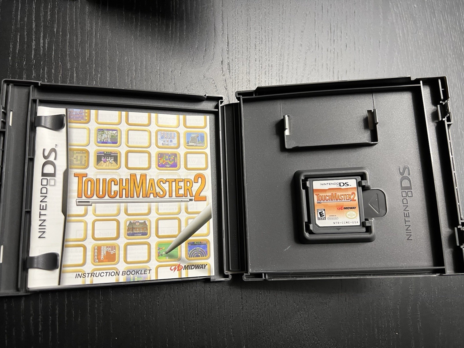 Nintendo DS TouchMaster 1 & 2 Complete Case Booklet Lot of 2