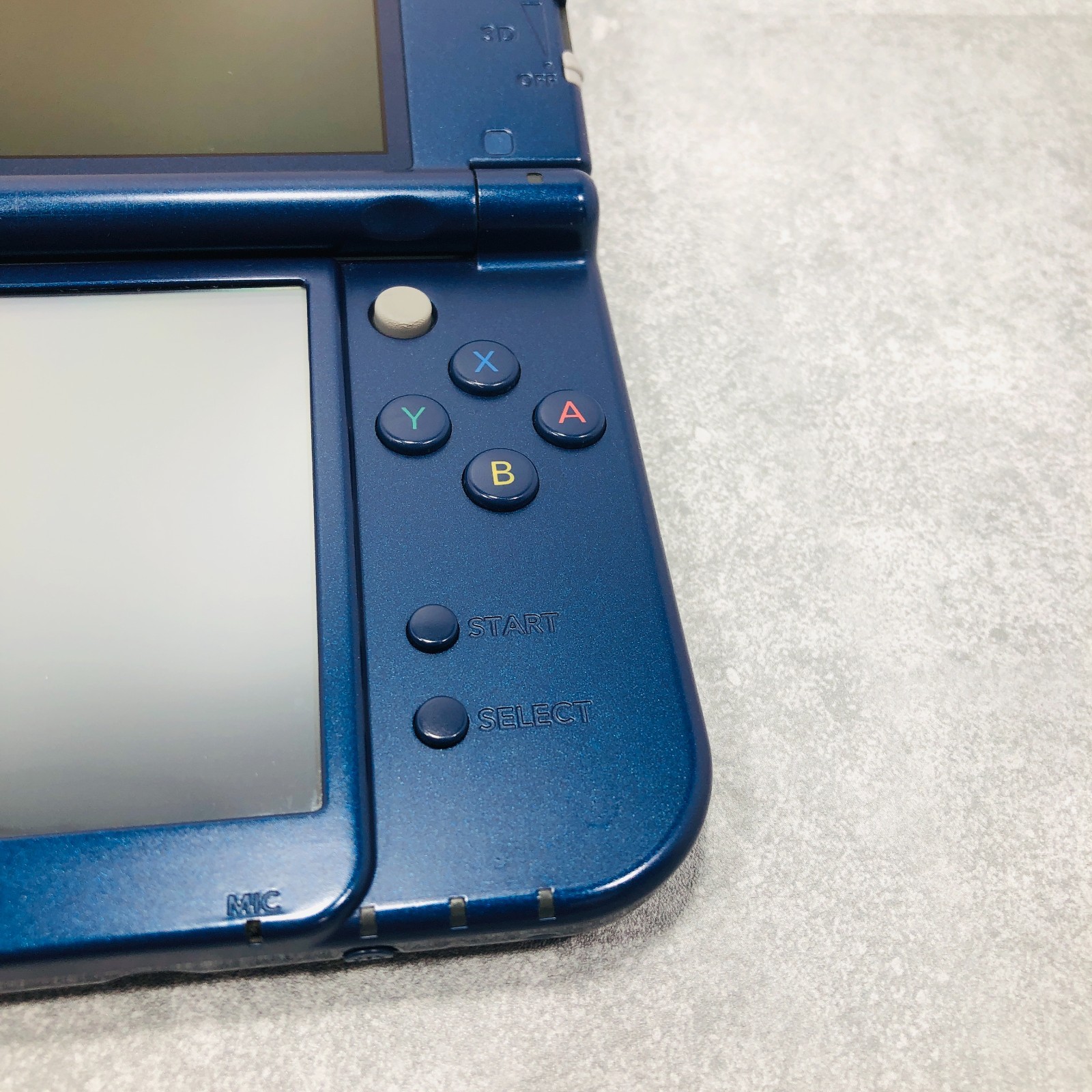 [EX+5] New Nintendo 3DS LL XL Metallic Blue console Japan Tested NTSC-J 06-109