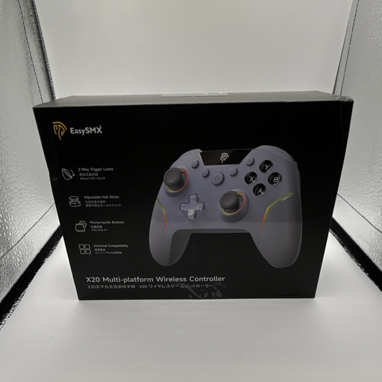 EasySMX X20 Wireless Controller Multi-platform White Gray for Switch/PC/iOS