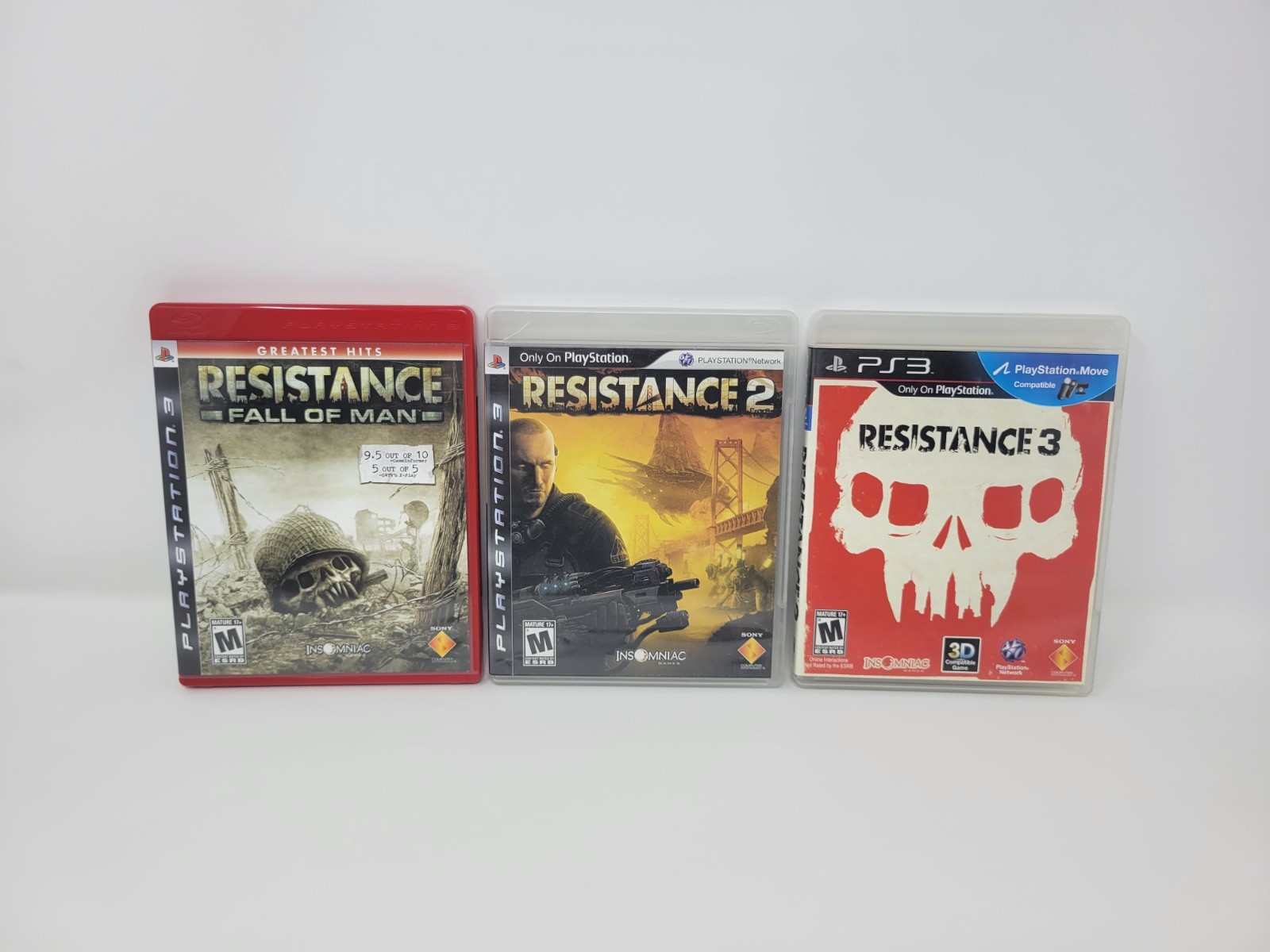 Resistance 1 + 2 + 3 Sony PlayStation 3 Complete Tested Free US Ship See Store!