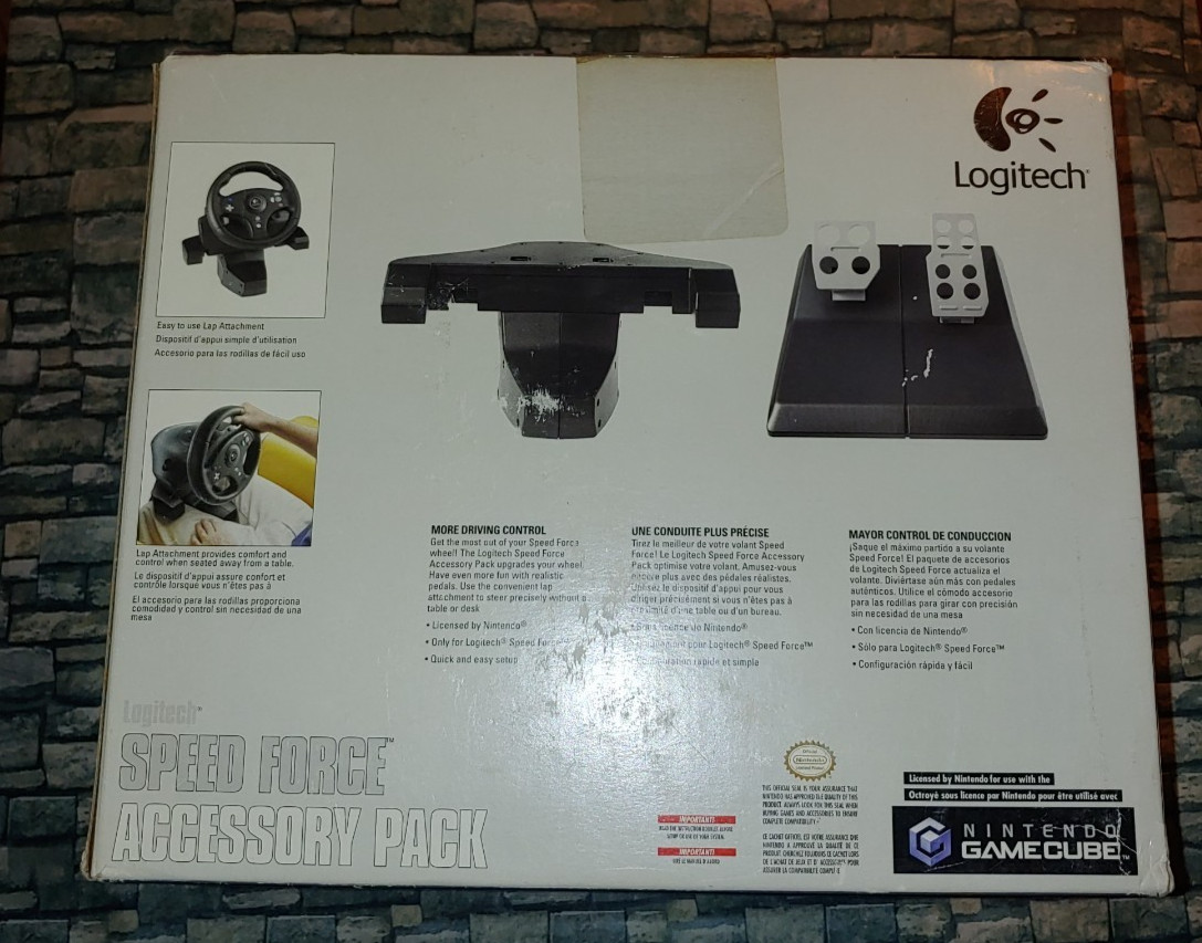 GameCube Logitech Force Feedback Wheel & Accessory Pack Very Good Condition