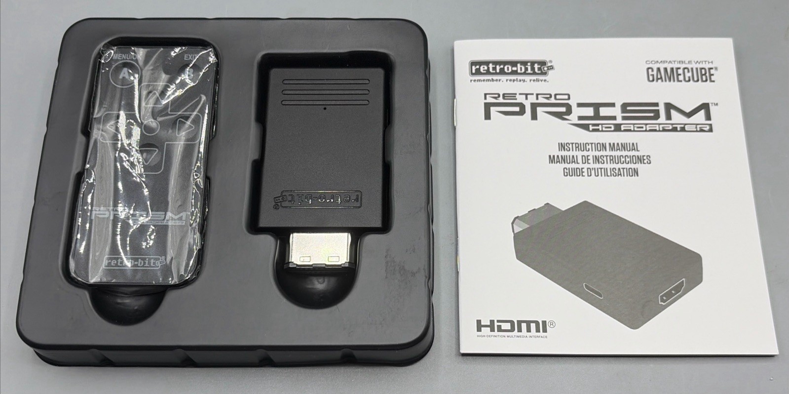 Retro-Bit Prism HDMI Adapter for Gamecube – Black (RB-GC-3063) – New Open Box