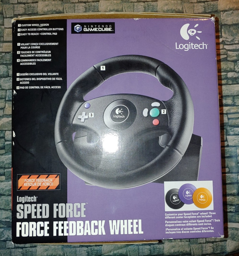 GameCube Logitech Force Feedback Wheel & Accessory Pack Very Good Condition