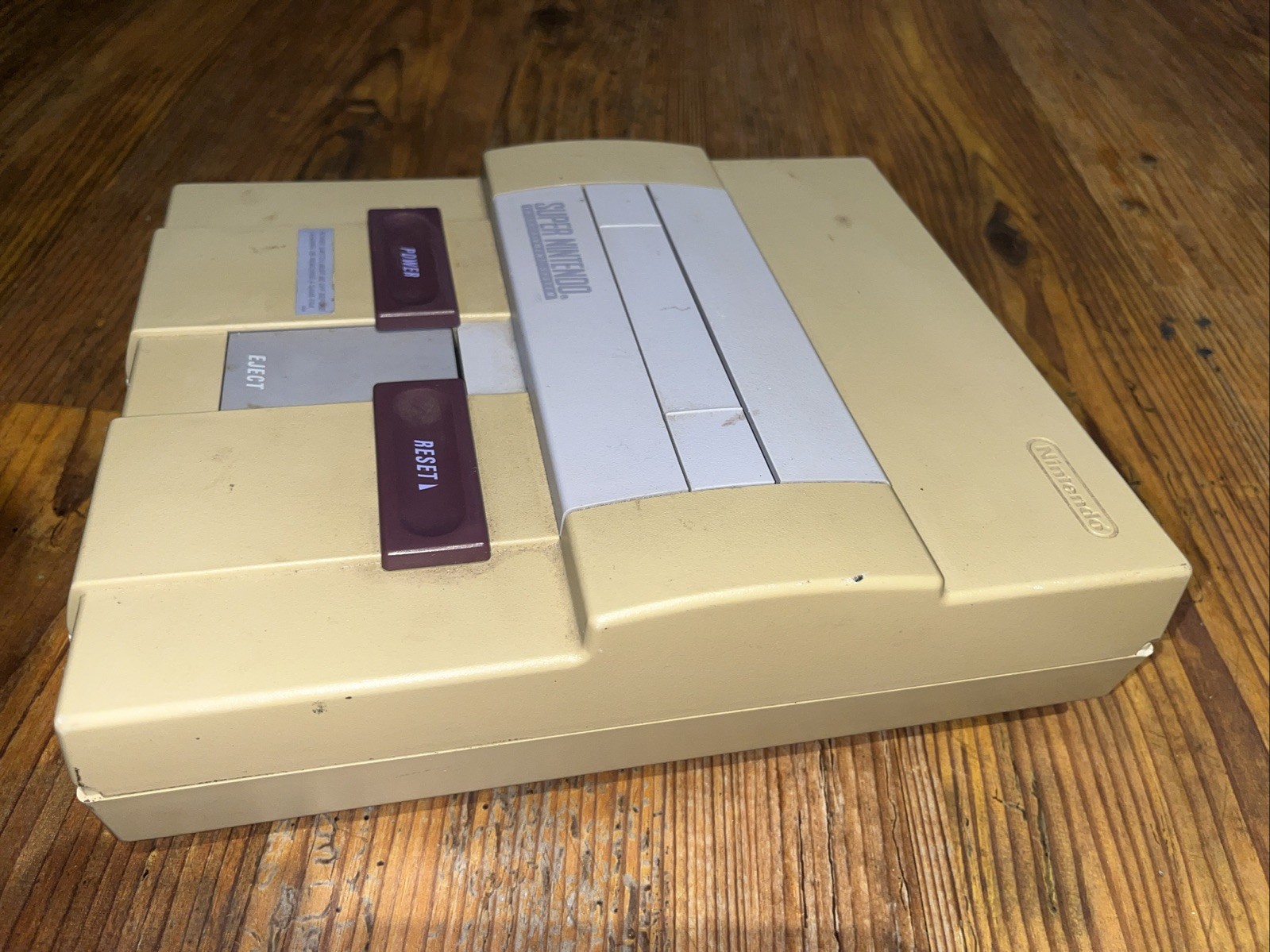Super Nintendo SNES Console Cords Controller Tested And Working Cosmetic Damage