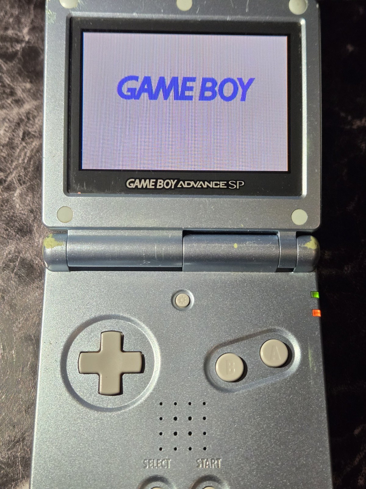 Nintendo Game Boy Advance SP Handheld Console AGS-101 Pearl Blue Please Read