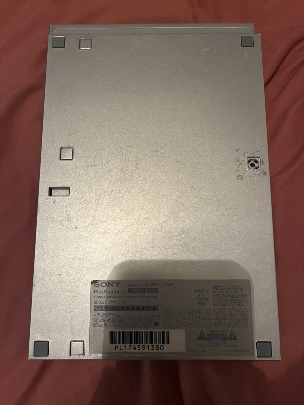 Sony PlayStation 2 PS2 Slim Silver SCPH-77001 Console DOES NOT POWER ON/NO DRIVE