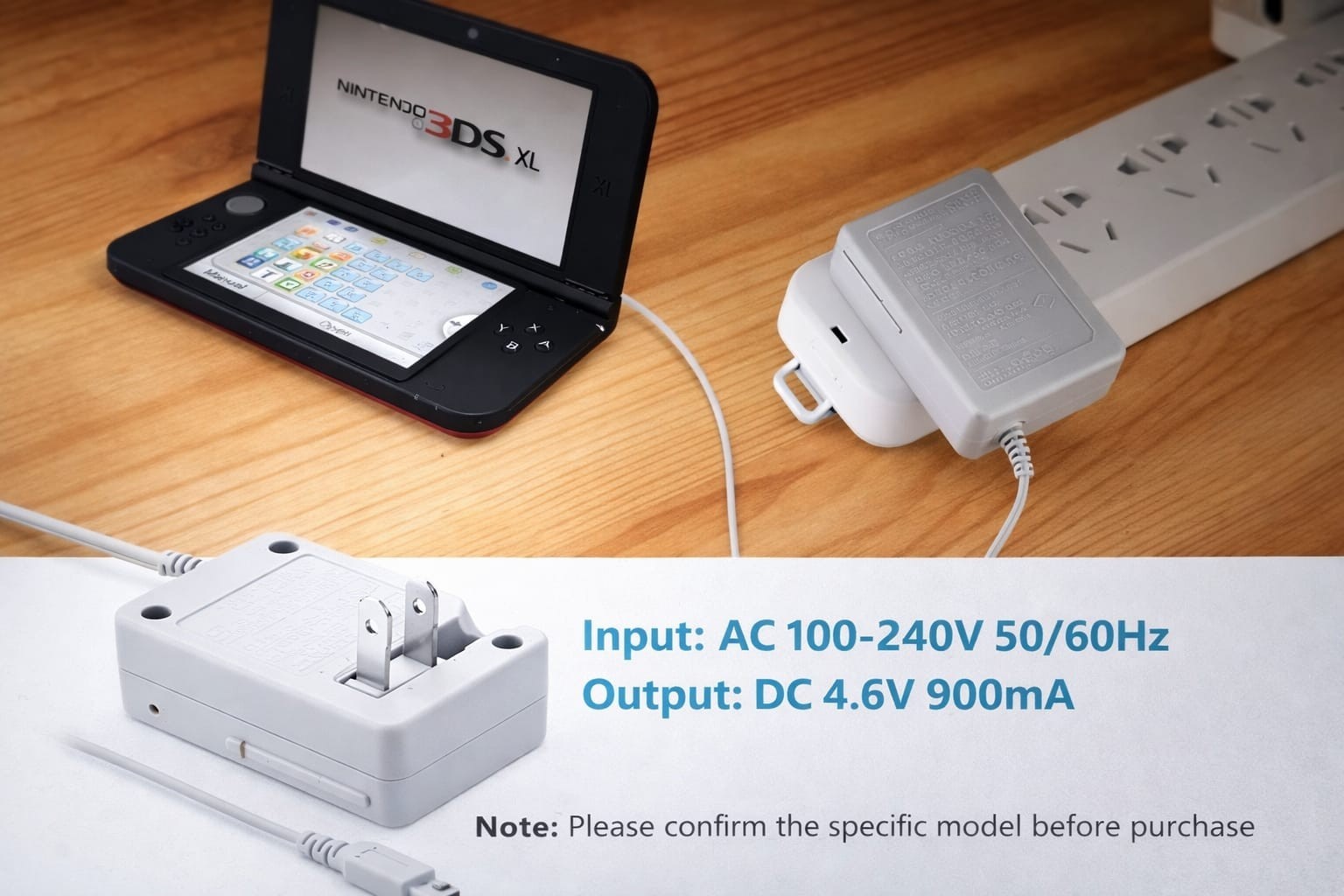 AC Adapter Home Wall Charger Cable Power Plug for Nintendo DSi/ 2DS/ 3DS/ DSi XL