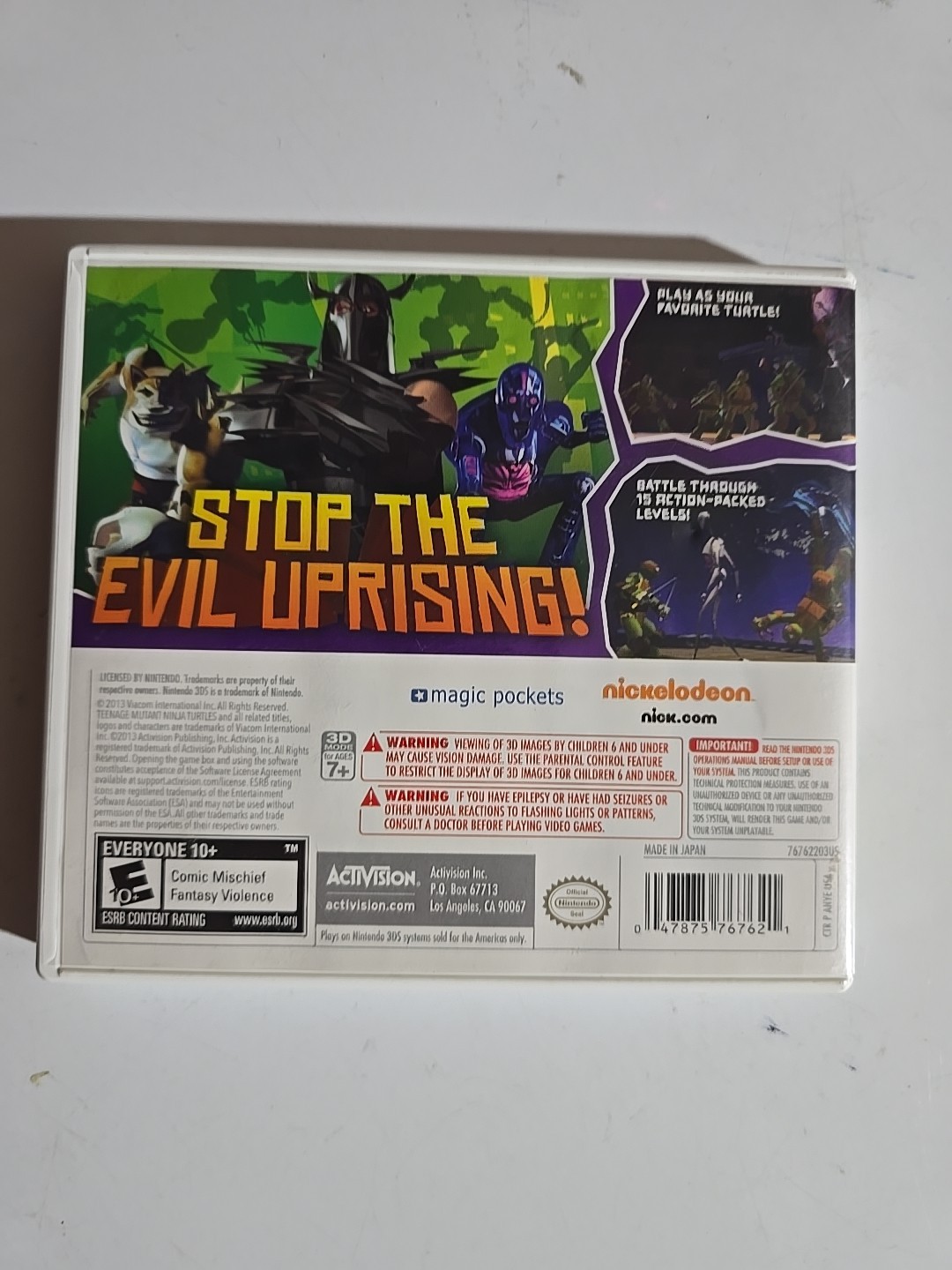 Teenage Mutant Ninja Turtles (Nintendo 3DS, 2013)