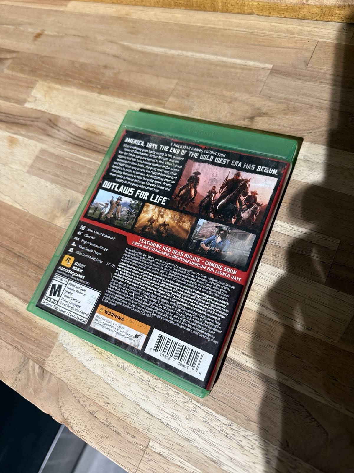 Rockstar Red Dead Redemption II Xbox One M Mature 4K UHD HDR Multiplayer