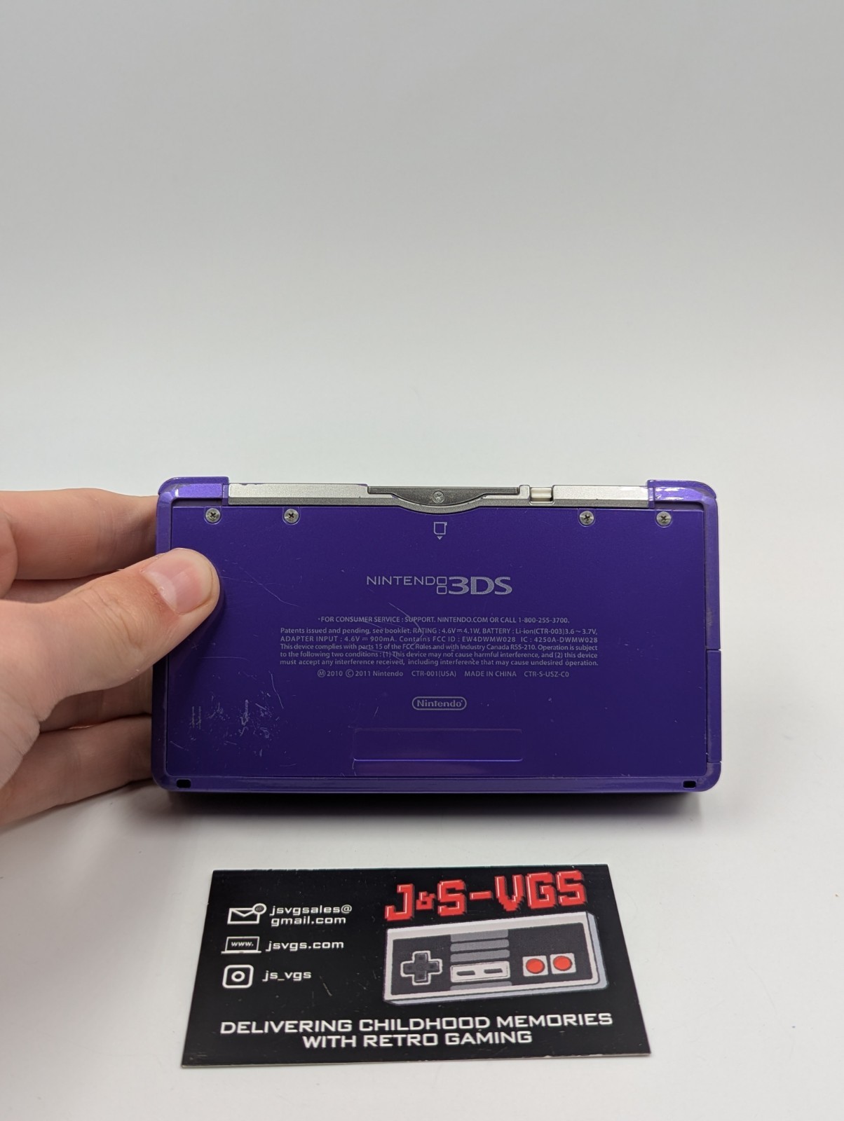 Nintendo 3DS Midnight Purple CIB With Charger Booklet