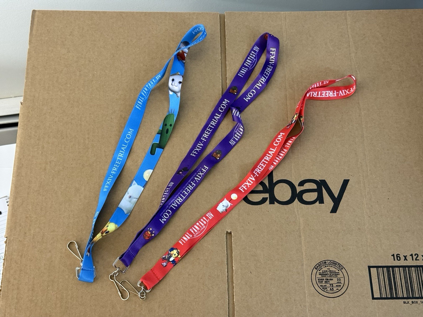 Final Fantasy XIV Online PAX East 18 19 20 Exclusive Red Purple Blue Lanyard NEW
