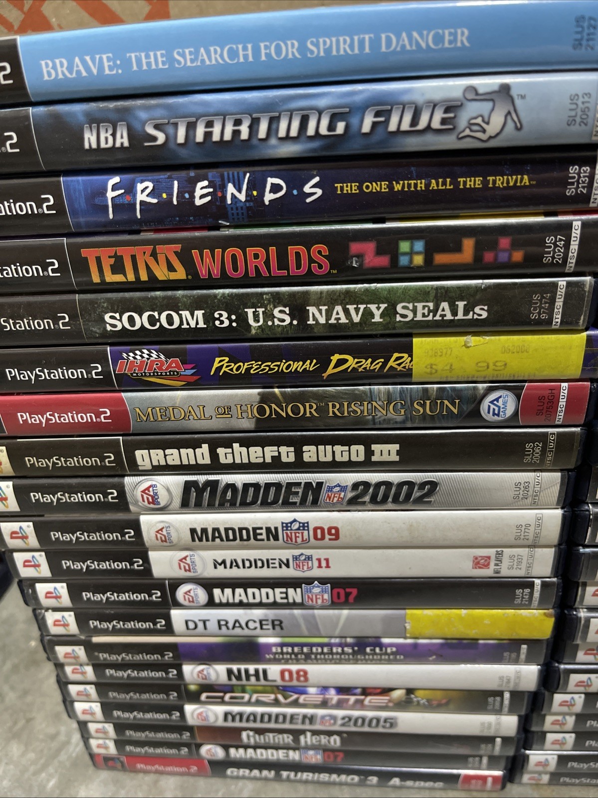 Lot of 60 Playstation 2 PS2 Games in Cases Bulk Wholesale Lot