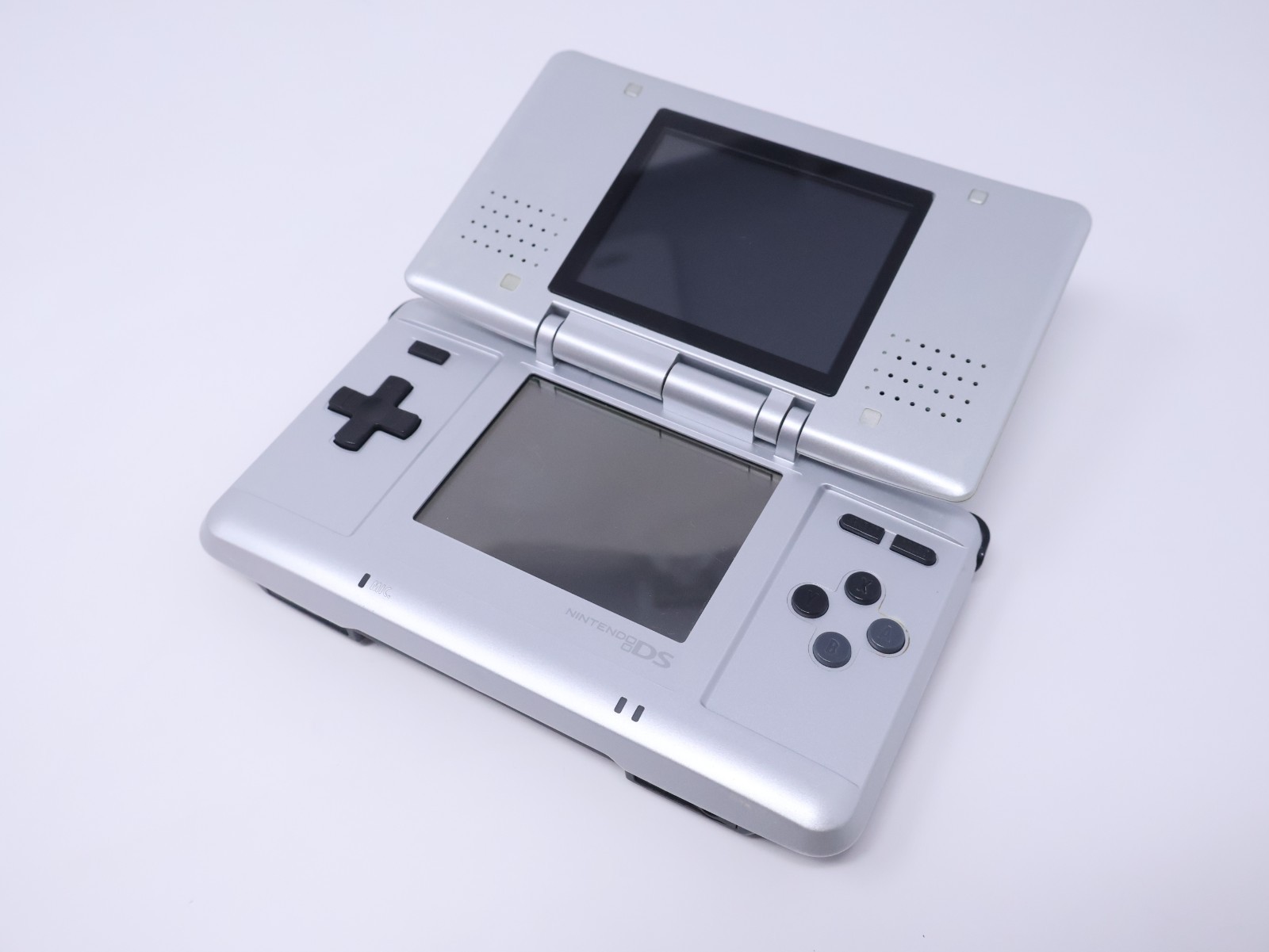 Nintendo DS Handheld Console Tested Working Titanium Silver w/ Charger & Stylus