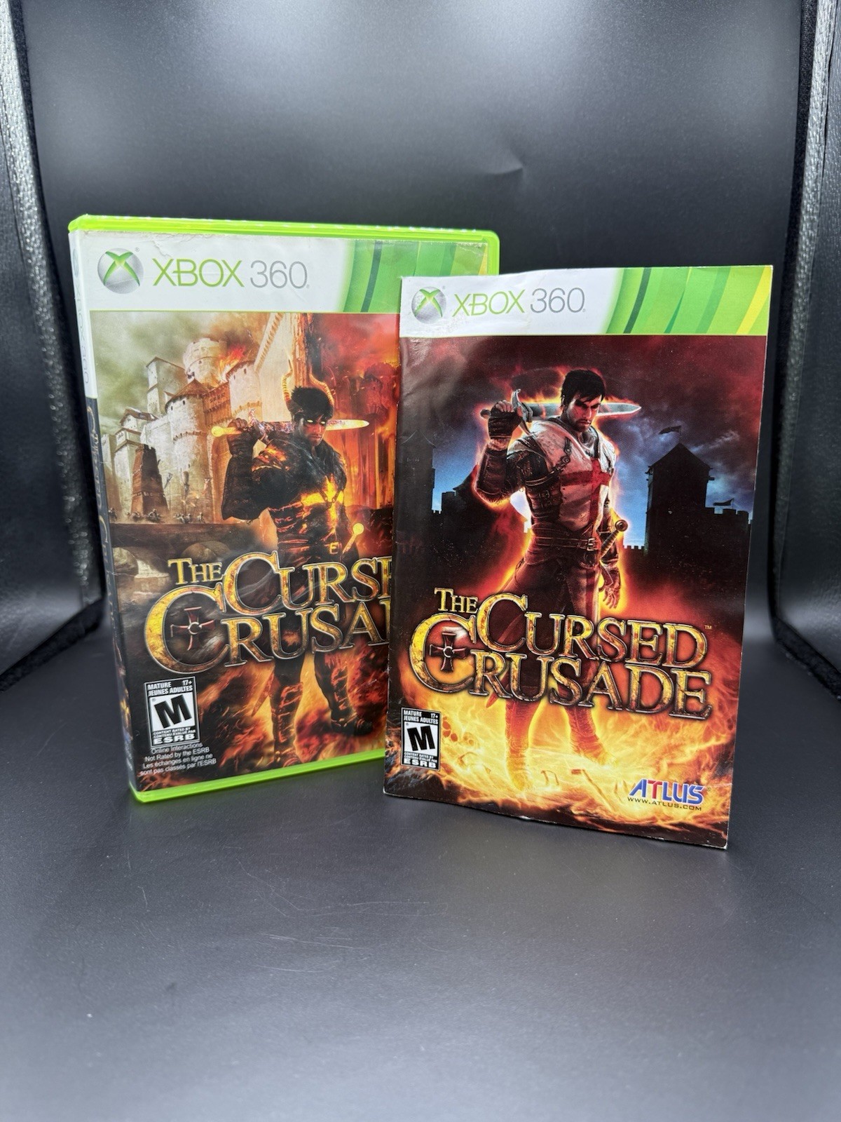 ATLUS The Cursed Crusade Xbox 360 Action & Adventure M Manual Included CIB