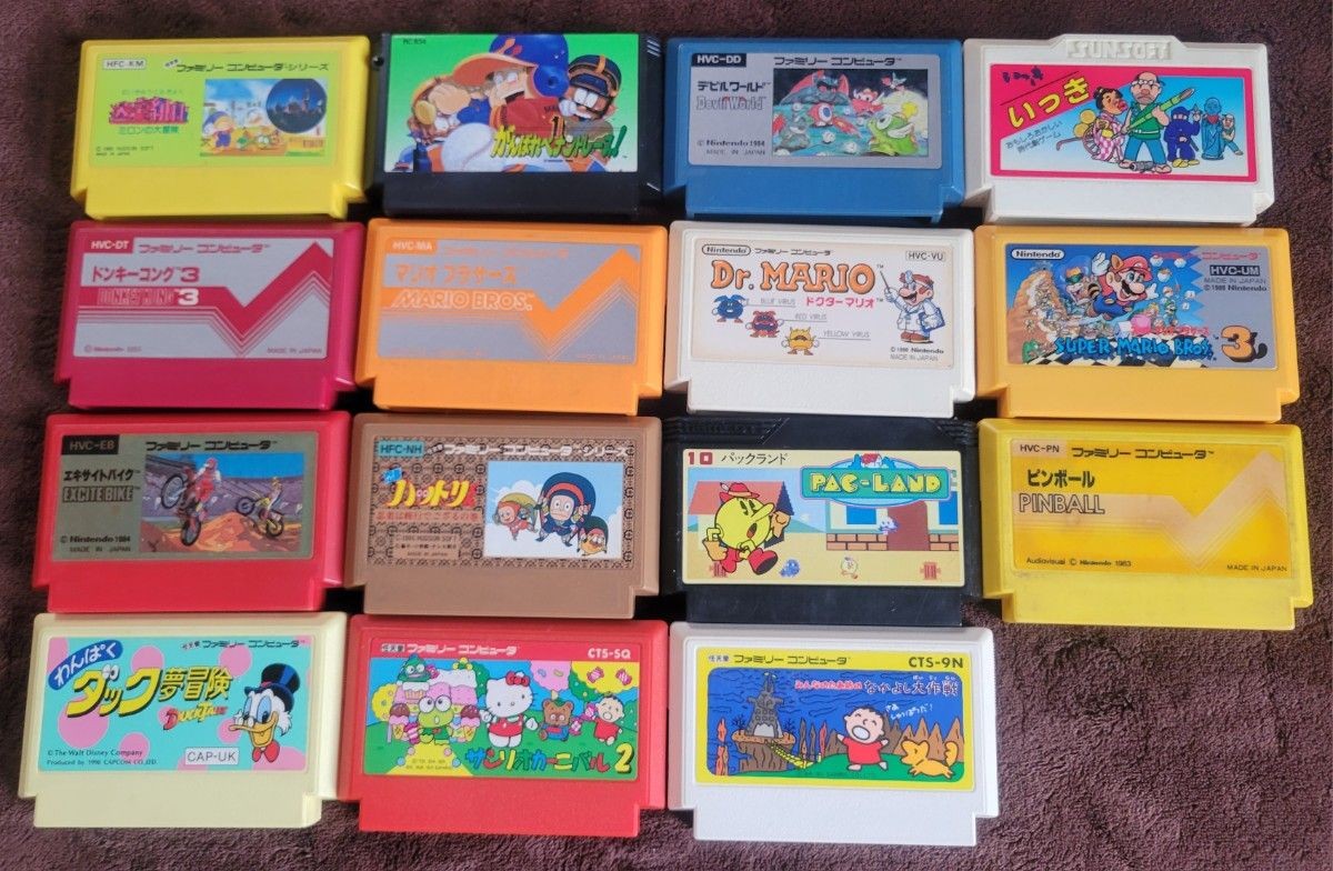 Nintendo Famicom FC Disk System Dr Mario Pac-Land Pinball Game Lot Japan Import