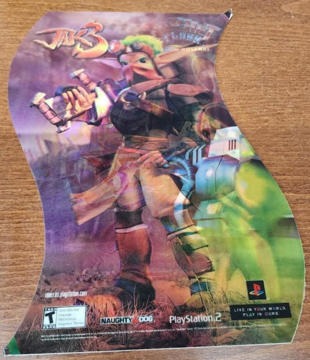 Promo NEW JAK 3 RATCHET & CLANK UP YOUR ARSENAL Counter STANDEE Playstation 2 p2