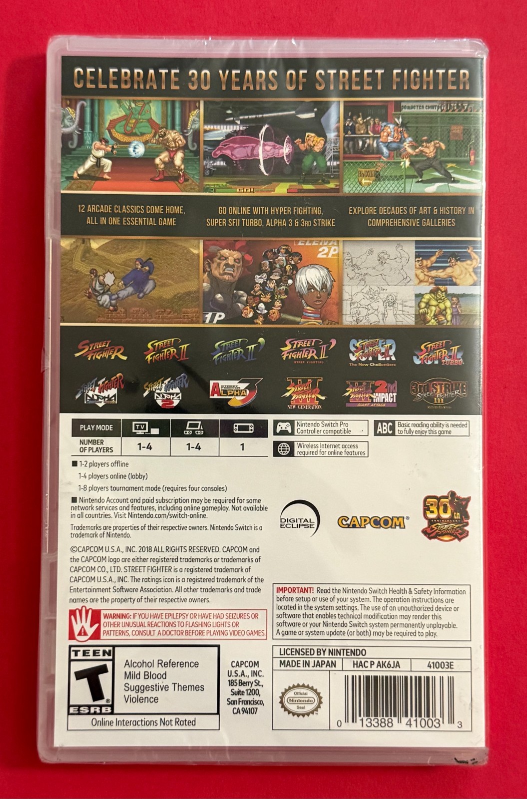 Street Fighter 30th Anniversary Collection Nintendo Switch Brand New