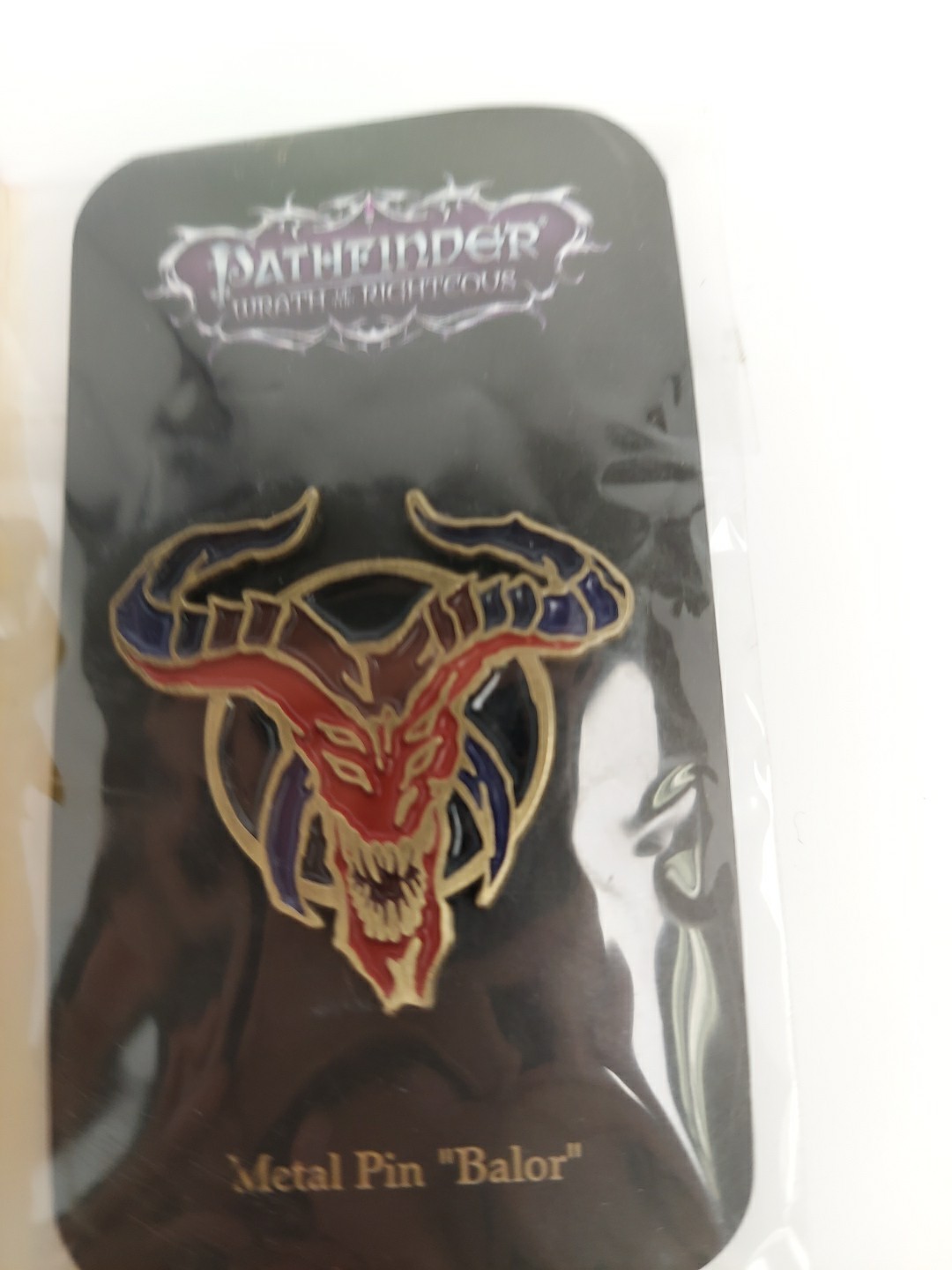 Pathfinder Wrath of the Righteous Video Game Collection Balor Metal Pin
