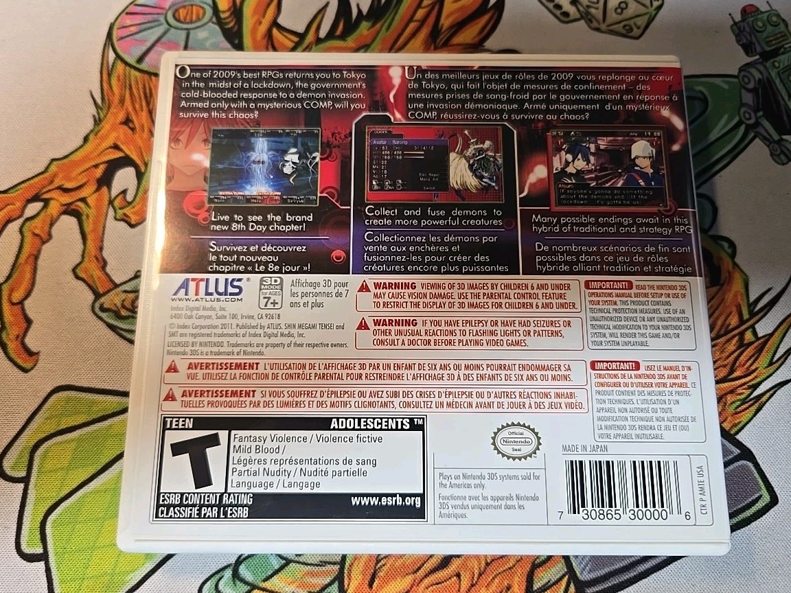 Shin Megami Tensei: Devil Survivor Overclocked – Nintendo 3DS (Nintendo 3DS) CIB