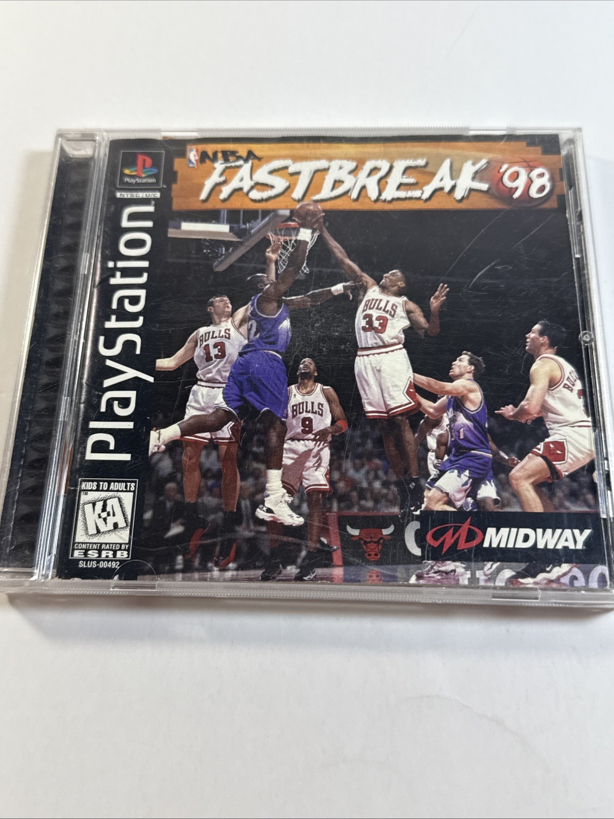 NBA Fast Break 98 – PS1 PS2 Complete Playstation Game With Playbook Good