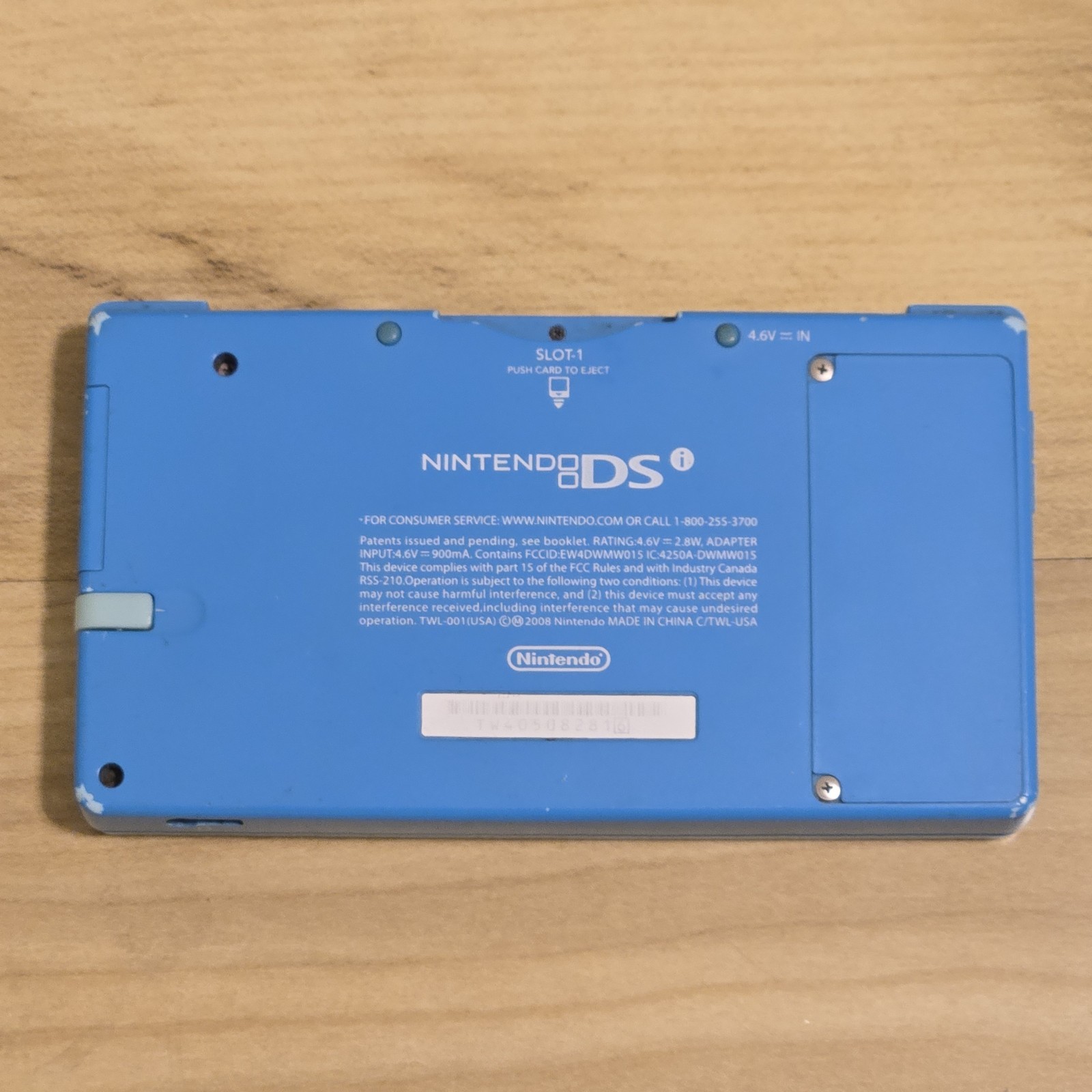 Nintendo DSi Light Blue System w/ Charger, Stylus, Case, Nerf Cover & SD Card