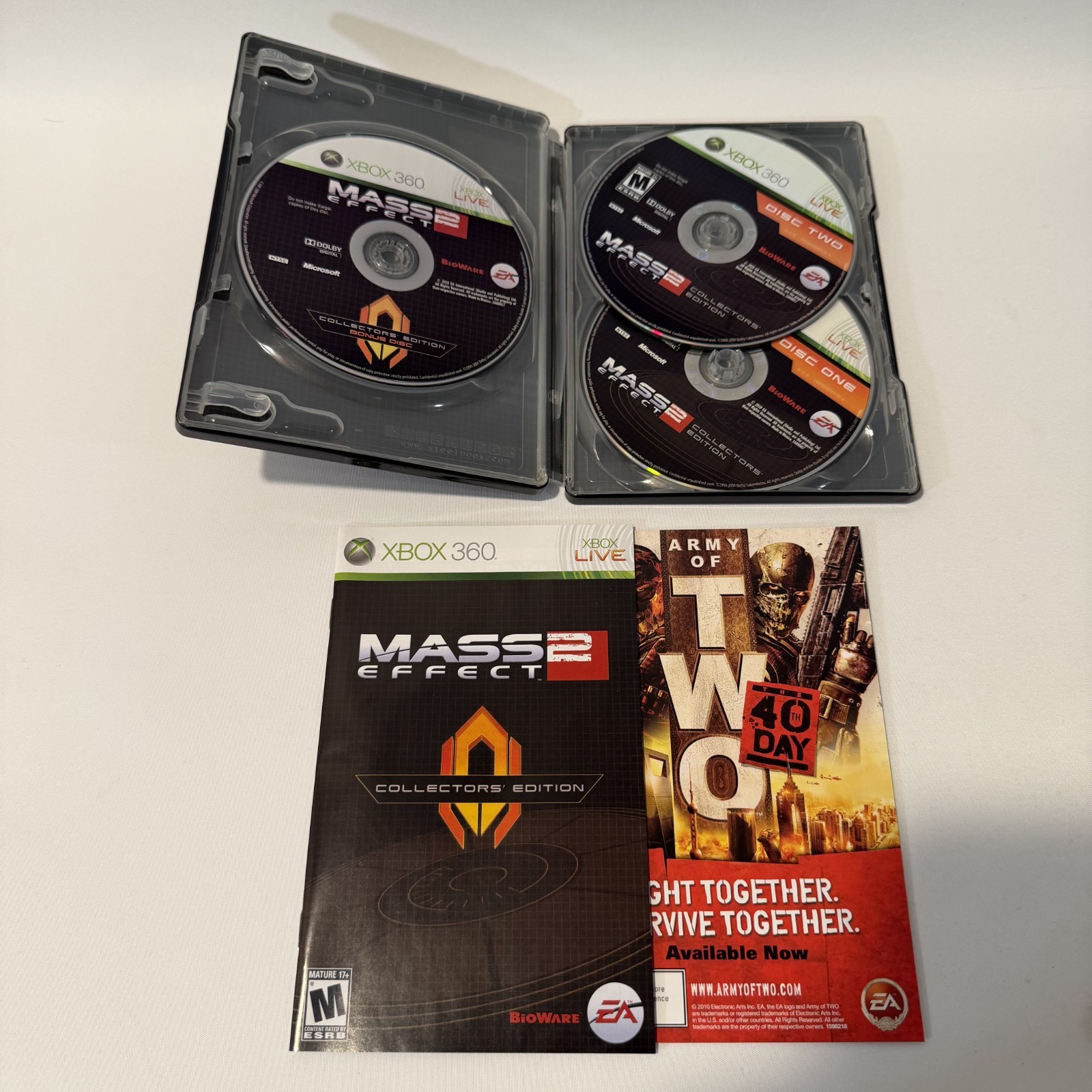 Mass Effect 2 Collector’s Edition Xbox 360 BioWare RPG Video Game CIB Complete