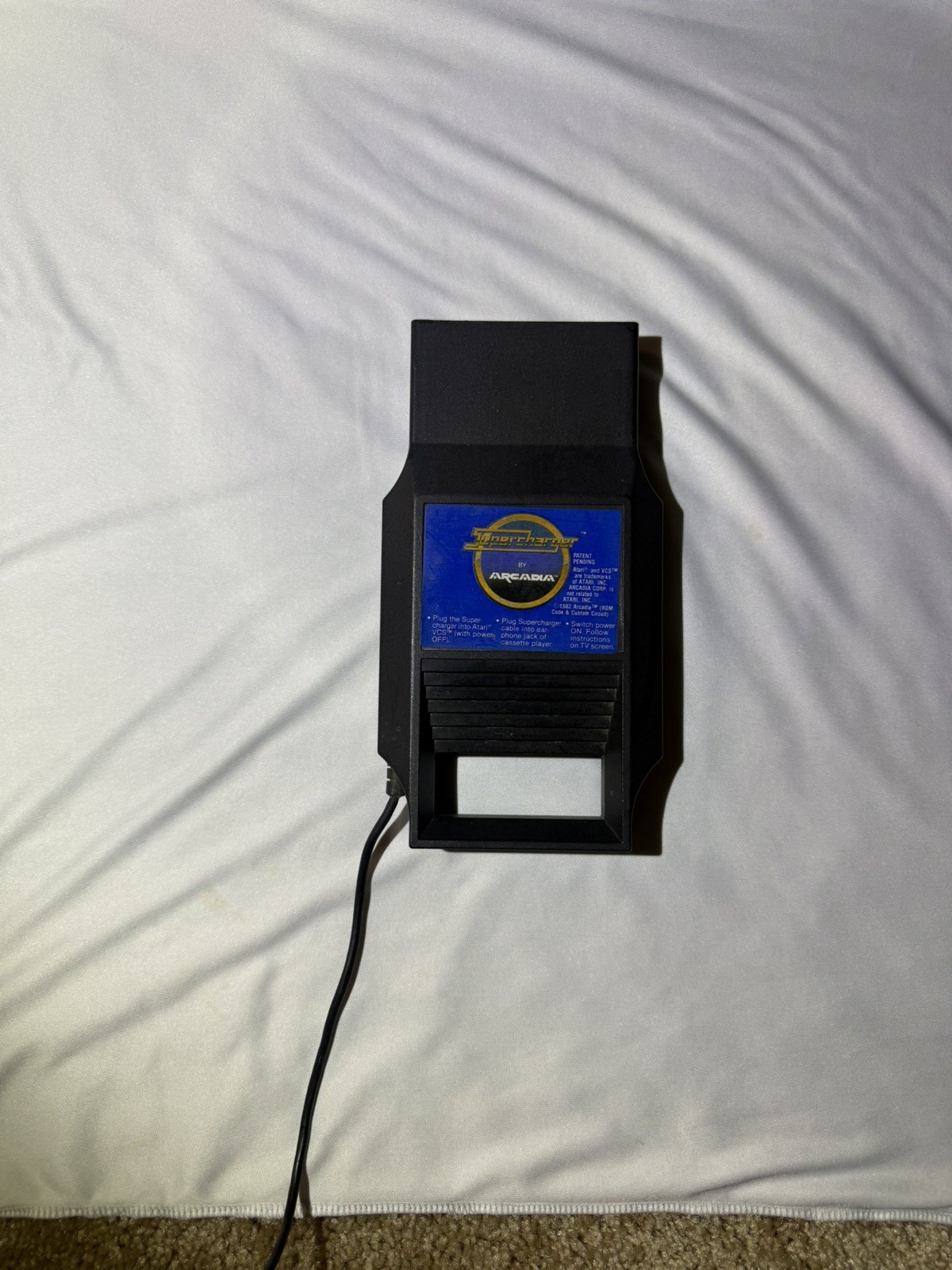 Supercharger Starpath Arcadia Atari VCS 7 Cassette Tapes Adapter Game WORKS