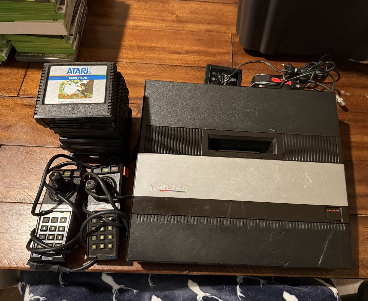 Atari 5200 Console Bundle w/ 2 Controllers, Power Adapters & 9 Games