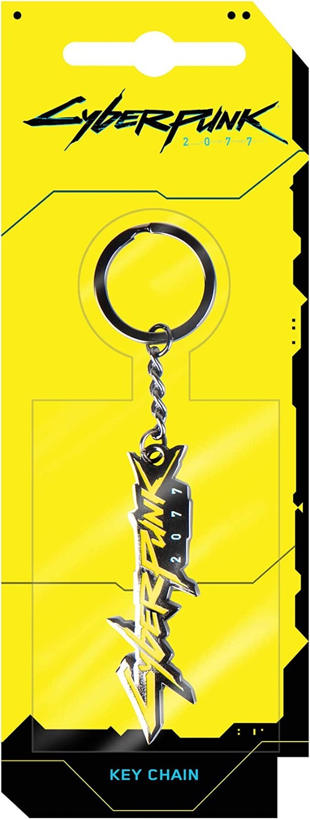 Cyberpunk 2077 Logo metal keychain CD Projekt Red Edgerunners NEW