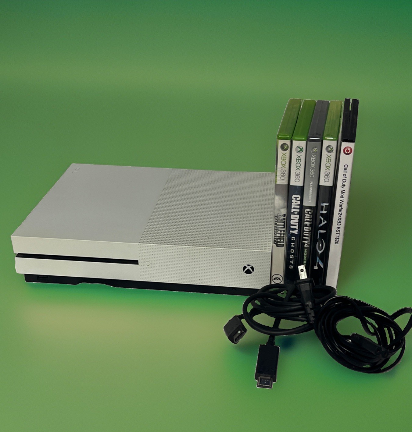 MICROSOFT XBOX ONE S – CONSOLE – 500GB – 1681 Cleaned & VG Cond w Games
