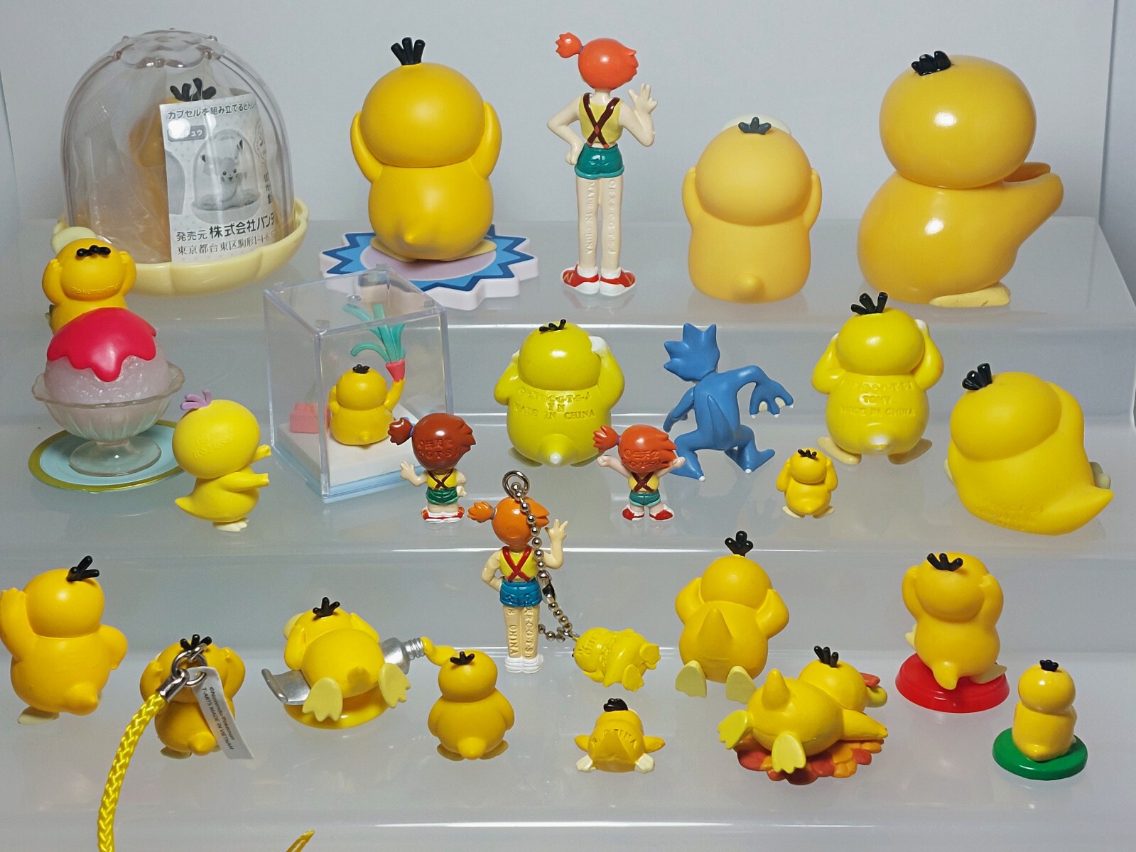 Set of 25 Psyduck Misty Pokemon Figure Tomy T-ARTS Bandai Banpresto 0.5-2.6in