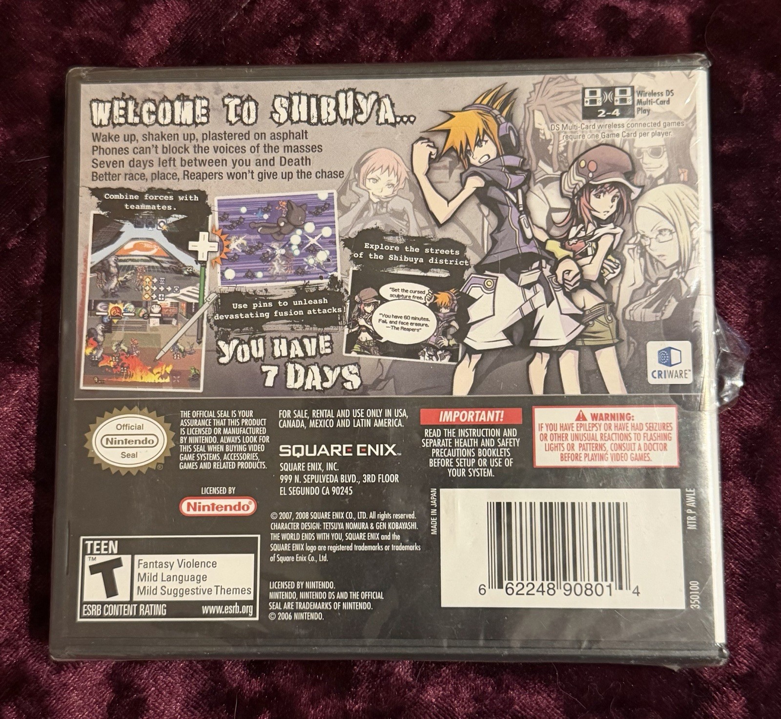 Brand New The World Ends with You Nintendo DS 2008 Seal Broken (small)