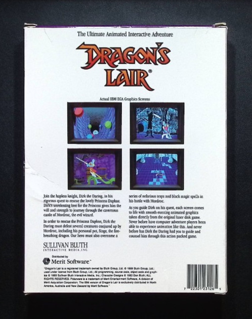 Dragon’s Lair 3.5 in Floppy (PC, 1989) – BIG BOX