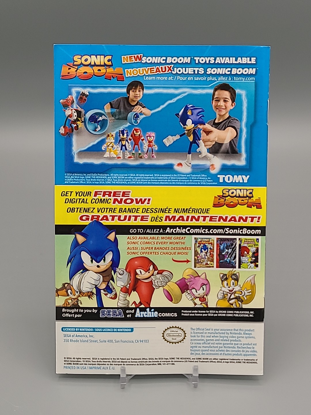 SONIC BOOM: RISE OF LYRIC (Nintendo Wii U, 2014) COMPLETE w/ Manual & MINT Disc