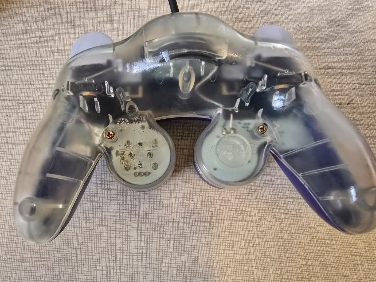 Nintendo Gamecube Controller Indigo Purple Clear Back OEM DOL-003 US SELLER