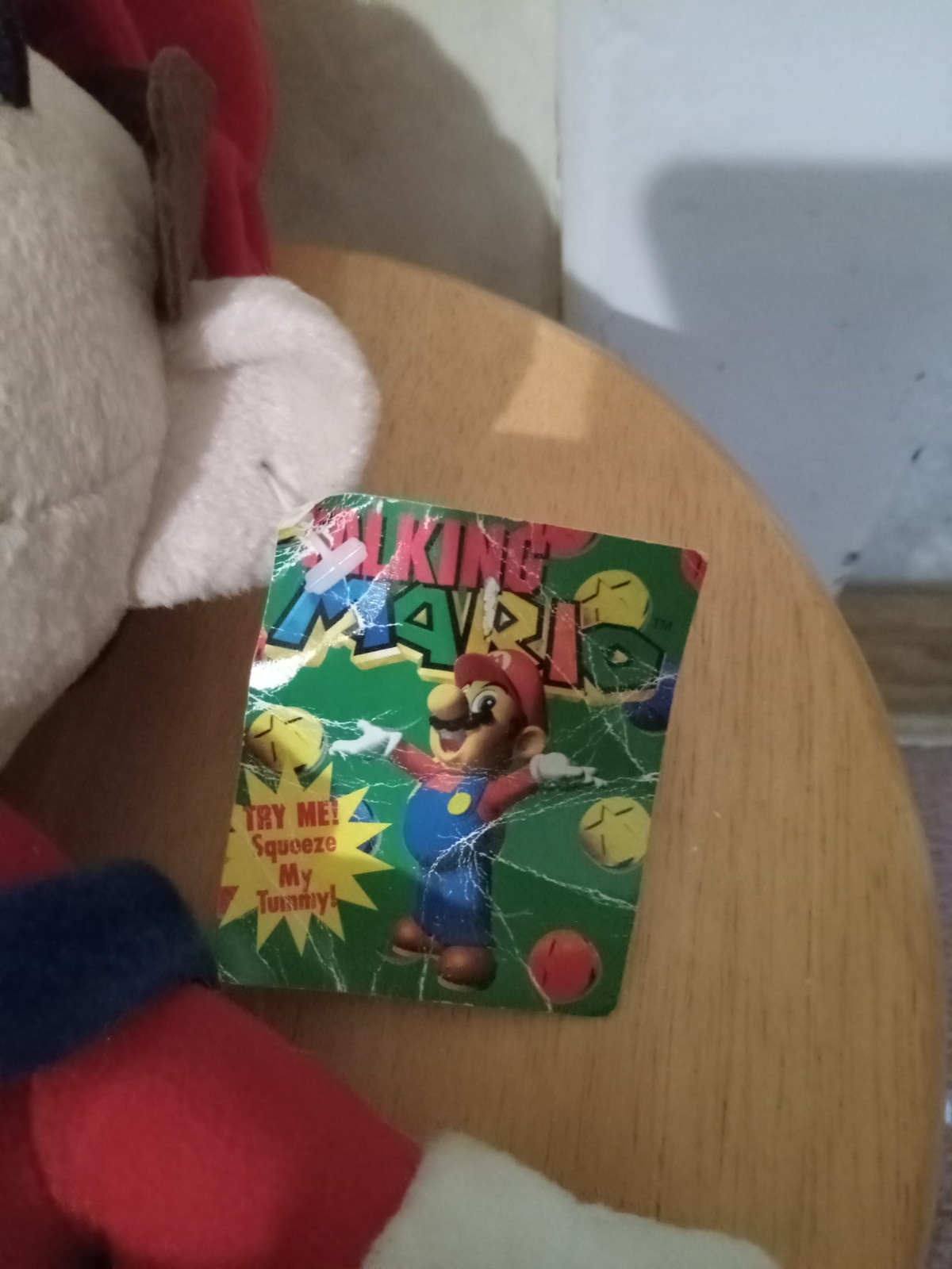 VTG Nintendo 1997 Talking Mario Plush N64 Treasures Inc Voice not Working Clean
