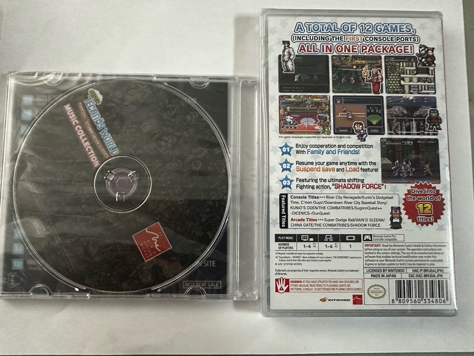 Super Technos World River City & Technos Arcade Classics W/soundtrack NEW
