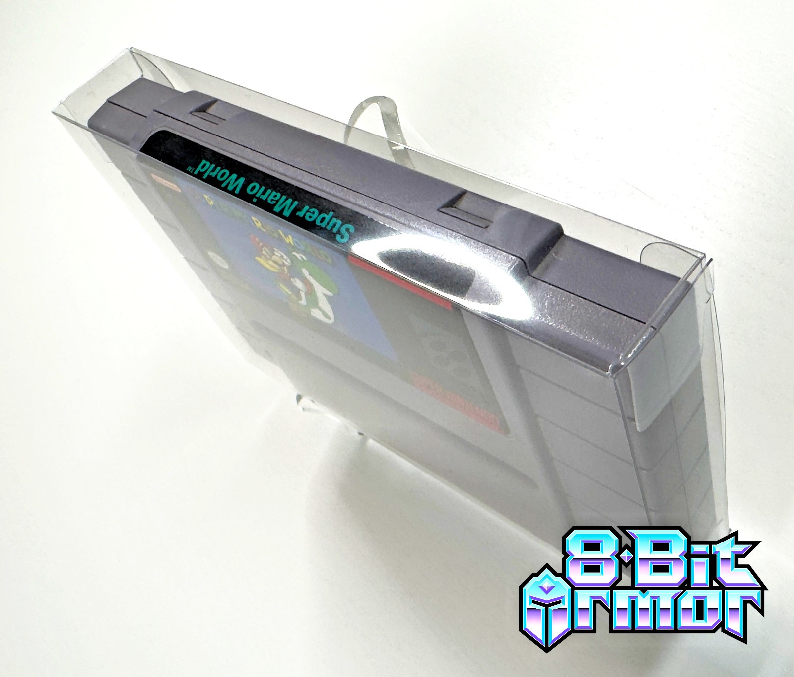 10 Cartridge Protectors for Super Nintendo SNES Cart Game Clear Display Case