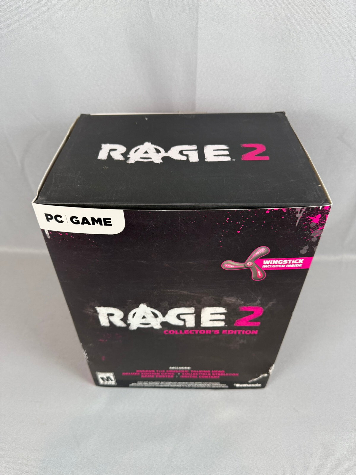 PC Rage 2 Collector Edition Ruckus the Crusher Talking Head No Game Works Tested
